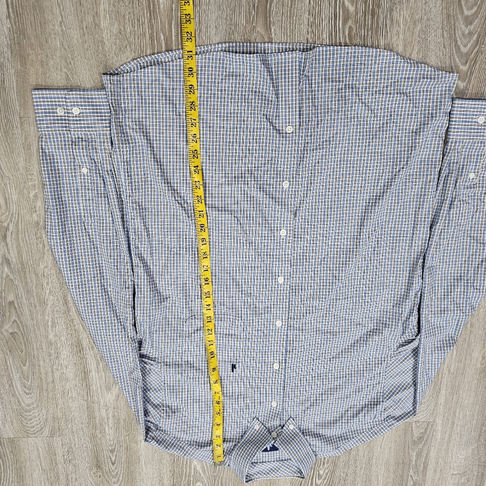 Johnnie-o Men's Blue Checkered Shirt - Picture 6 of 7